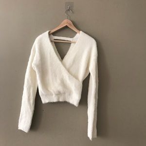 Pure/US Cropped Comfy Sweater
